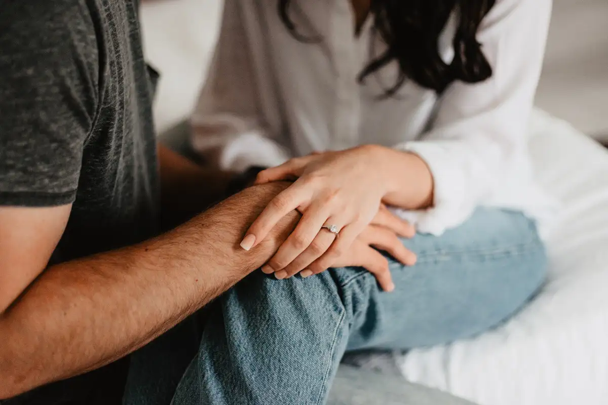 a couple during counseling at Luxury Southern California Couples Rehab