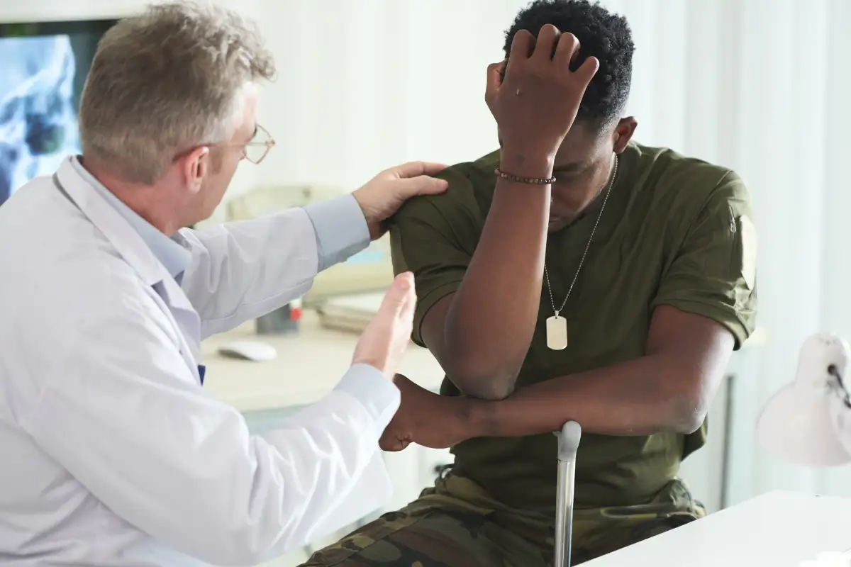 a male military during detox at Active Military Drug and Alcohol Addiction Treatment