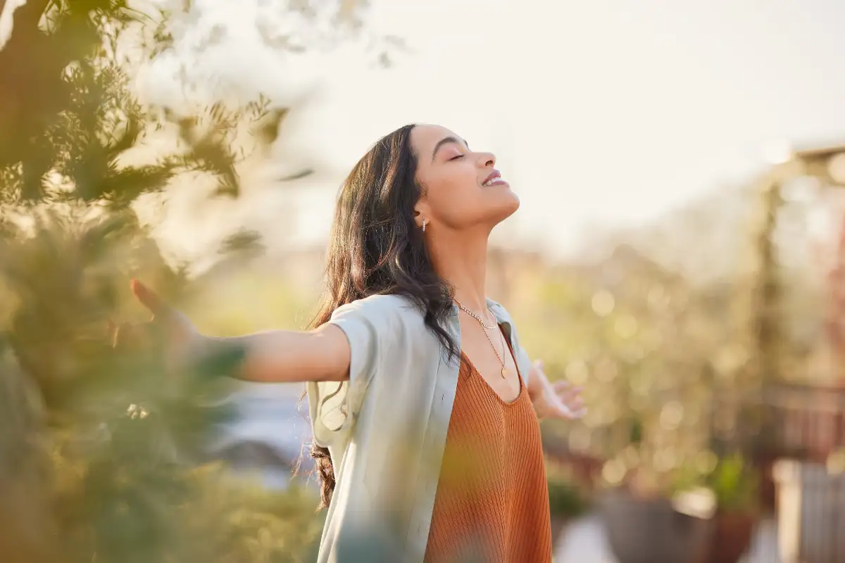a woman doing meditation in Faith-Based Luxury Drug and Alcohol Rehab