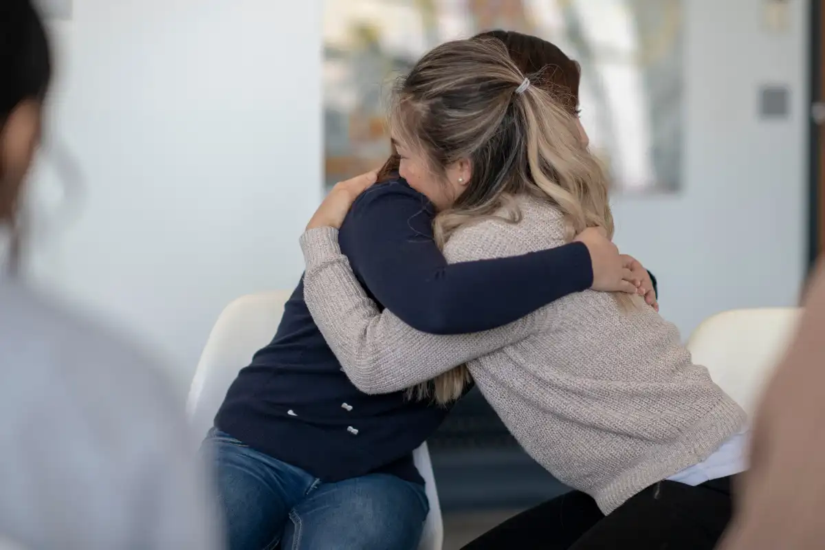 native american woman during family intervention at drug and alcohol rehab in Southern California oceancide (1)