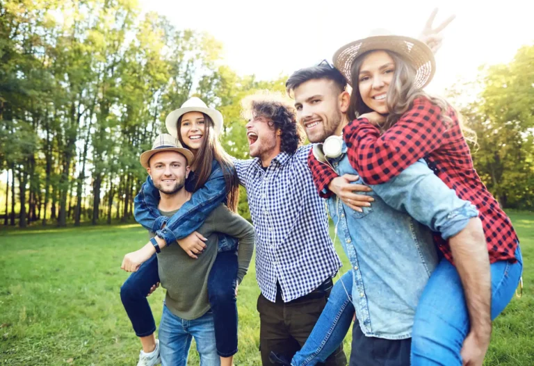 Young people having fun